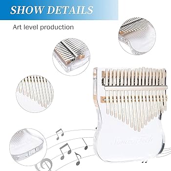 Amazon | SonicoTech 親指ピアノ クリアアクリルカリンバクリア
